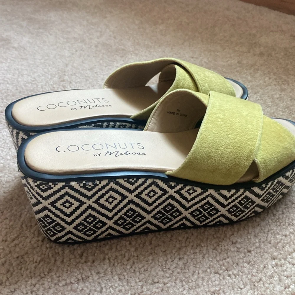 Anthropologie Coconuts by Matisse Geometric Sailor Wedge Sandal - 8 - Picture 4 of 6